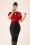 Collectif Clothing - 50s Fiona Pencil Skirt in Black