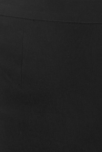 Collectif Clothing - Polly Bengaline Skirt Années 50 en Noir 5