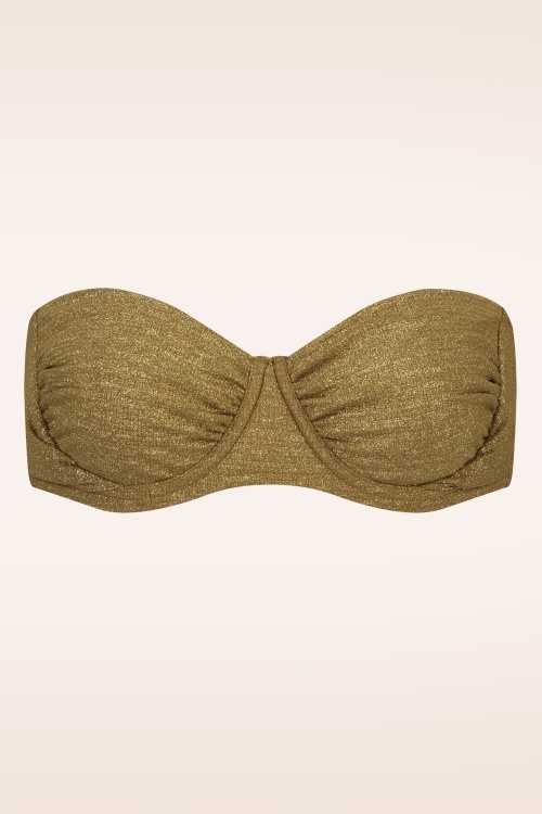 Cyell - Desert Glow Bikini Top in Gold 3