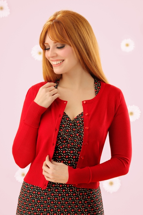 Bunny - Paloma Cardigan in Red