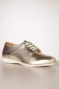 Rollie - Derby Super Soft Shoes in Light Gold 3