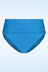 TC Beach - Flipover Bikini Bottom in Blue Snake