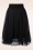 LaLamour - Mendy Mesh Layer Skirt Années 50 en Noir 2