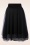 LaLamour - Mendy Mesh Layer Skirt Années 50 en Noir