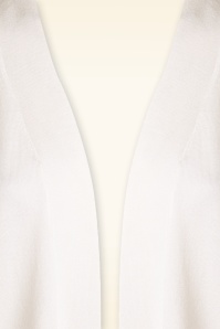 Mak Sweater - 50s Oda Open Front Cardigan in White 3
