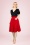 Banned Retro - 50s My Summer Staple Swing Skirt in Red