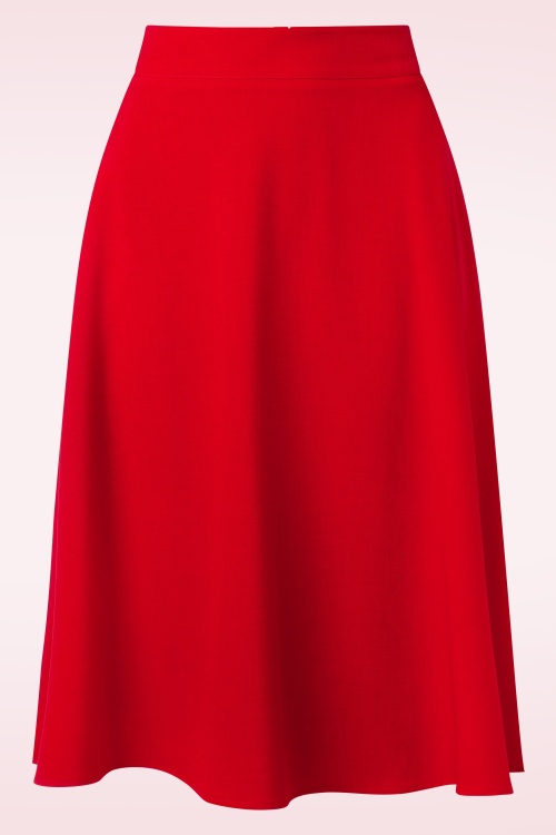 Banned Retro - 50s My Summer Staple Swing Skirt in Red 2
