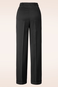 Banned Retro - 40s Party On Classy Trousers in Black 3