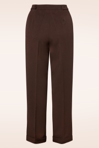 Banned Retro - 40s Party On Classy Trousers in Brown 2