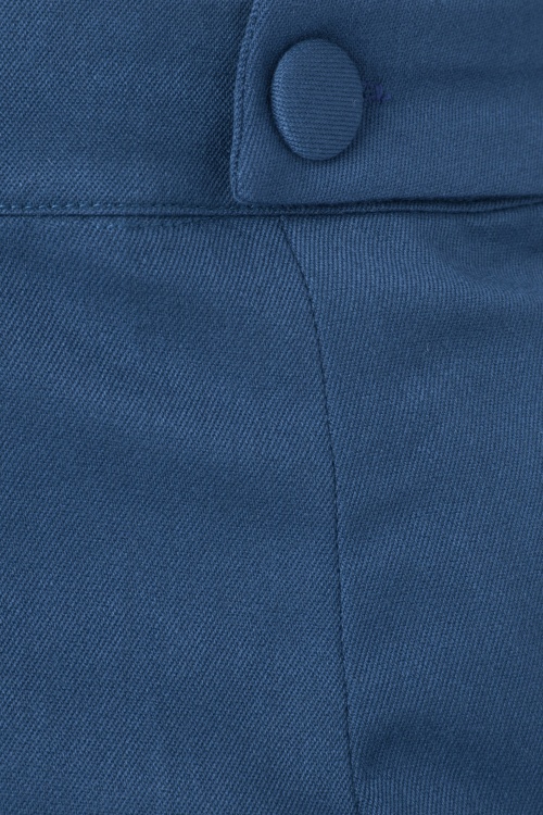 Banned Retro - Feest op stijlvolle broek in marineblauw 3