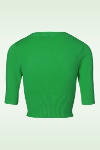 Banned Retro - 50s Overload Cardigan in Grass Green 3
