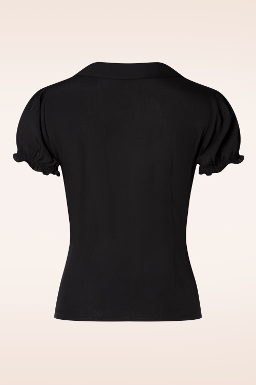 Banned Retro - Jane blouse in zwart 2