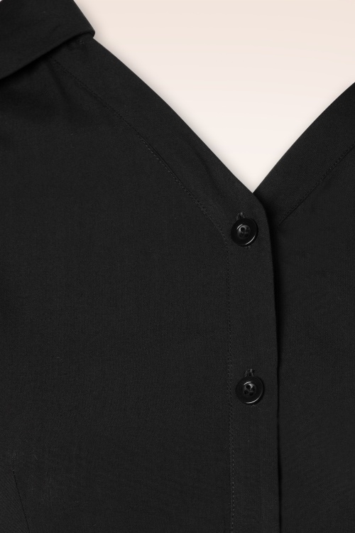 Banned Retro - Jane blouse in zwart 3