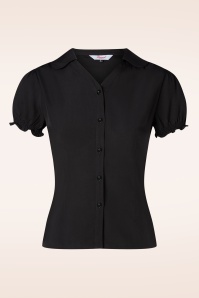 Banned Retro - Jane blouse in zwart