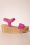 s.Oliver - Rory Suede Wedge Sandals in Fuchsia 
