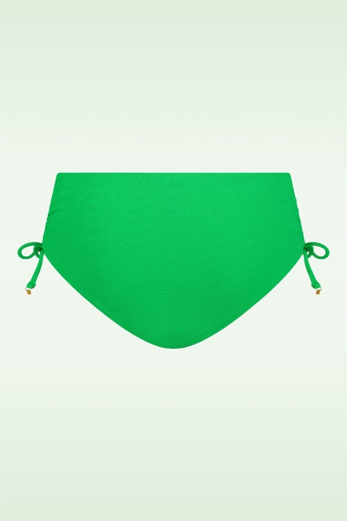 TC Beach - Mid Waist bikinibroekje in bright green relief 4