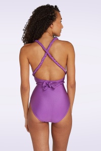 TC Beach - Multiway Swimsuit in Shiny Lilac 3