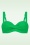 TC Beach - Twisted Bikini Top in Bright Green Relief