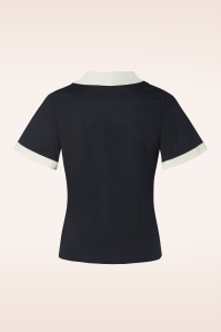 Collectif Clothing - Taylor Bluse in Schwarz 2