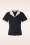 Collectif Clothing - Taylor Bluse in Schwarz