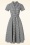 Collectif Clothing - Robe corolle Caterina à carreaux vichy en noir 
