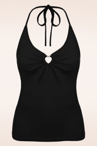 Collectif Clothing - Alexa Ponte swing rok in zwart