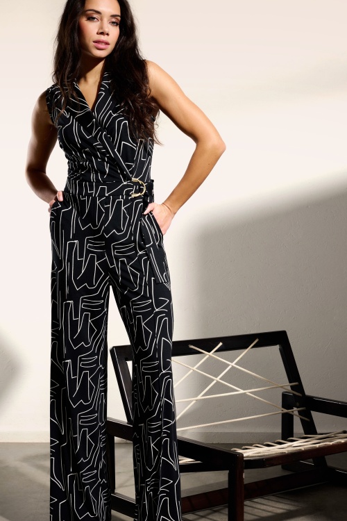K-Design - Tiffany Jumpsuit in Schwarz