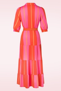 K-Design - Leanna maxi jurk in fuchsia 2