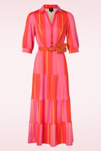 K-Design - Leanna maxi jurk in fuchsia