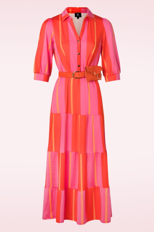K-Design - Leanna Maxi Dress in Fuchsia