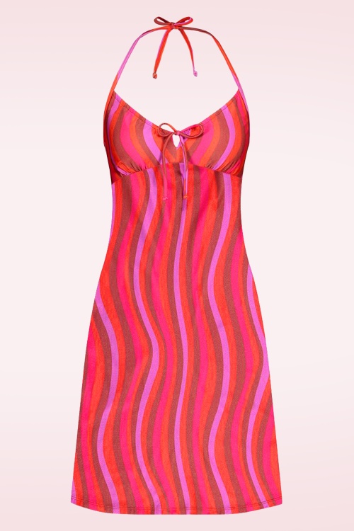 TC Beach - Strand jurk in Ikat Pink
