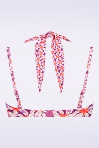 TC Beach - Multiway Summer Flowers bikinitop in paars 4