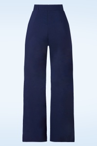 Vintage Chic for Topvintage - Pantalon Sasha en bleu marine 2