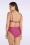 TC Beach - Mid Waist Coral Bikini Bottom in Purple 4