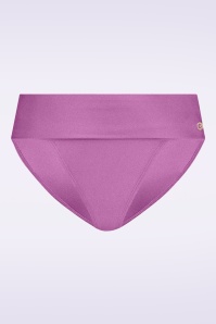 TC Beach - Flipover Bikini Bottom in Shiny Lilac