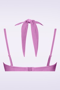 TC Beach - Multiway Bikini Top in Shiny Lilac 4