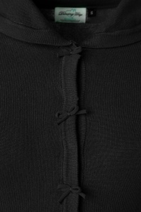 Banned Retro - April vest met strik in zwart 3