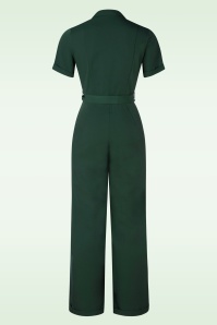 Banned Retro - Please As Punch Jumpsuit in Grün 4