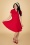 Banned Retro - Wonder Fit and Flare swing jurk in rood