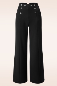 Banned Retro - 40s Stay Awhile Trousers in Black