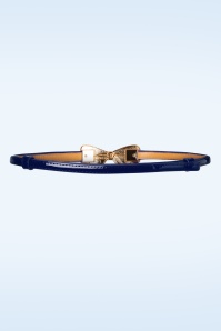 Banned Retro - 50s Lana Bow Belt in Navy 2