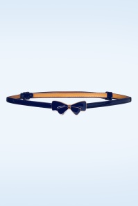 Banned Retro - 50s Lana Bow Belt in Navy