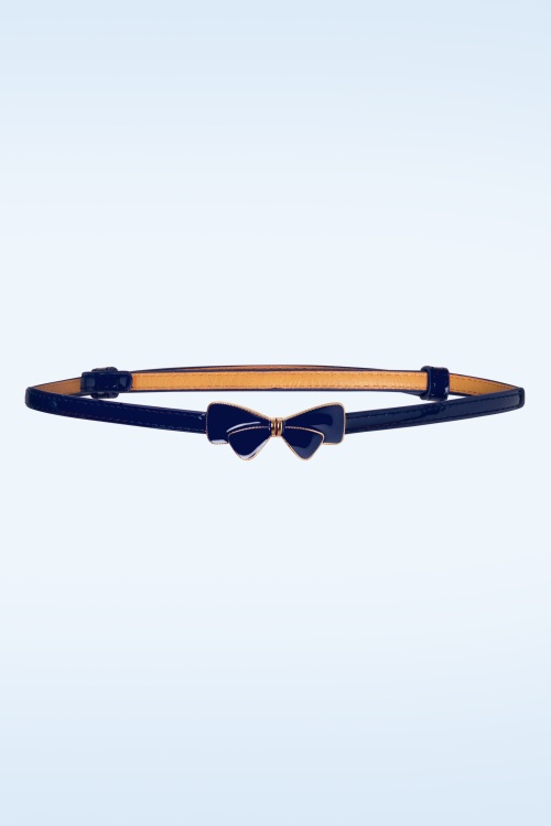 Banned Retro - 50s Lana Bow Belt in Navy