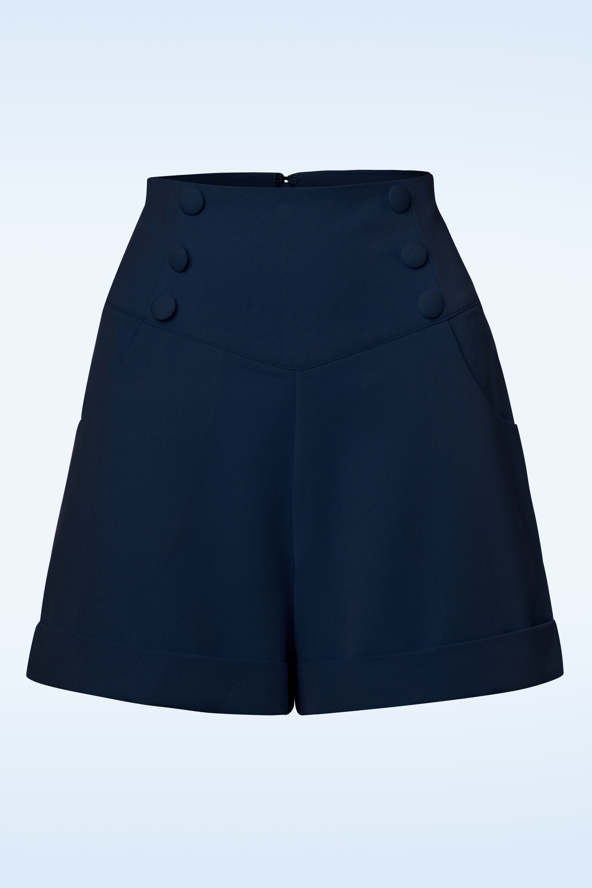 Banned Retro - Schattig als een knoopshort in marineblauw