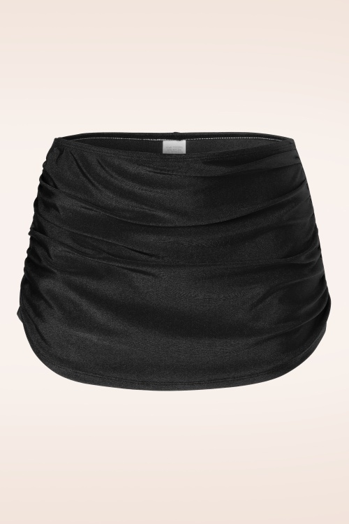 Esther Williams - 50s Classic Bikini Pants in Solid Black 2
