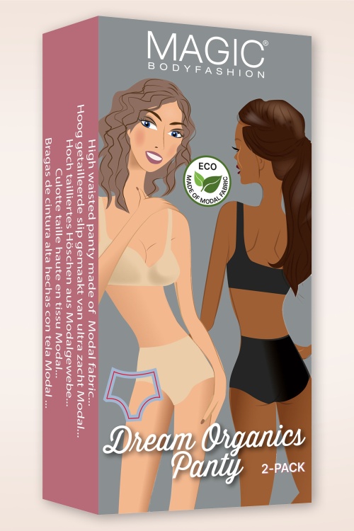 MAGIC Bodyfashion - Dream Organics Strumpfhose 2er Pack in Latte 4