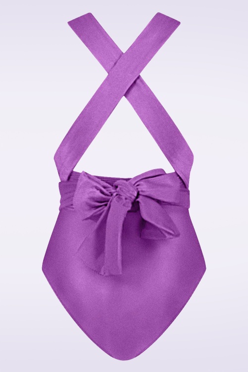 TC Beach - Multiway Swimsuit in Shiny Lilac 4