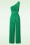 Vintage Chic for Topvintage - Casey One Shoulder Pleated Jumpsuit in Emerald Green 2