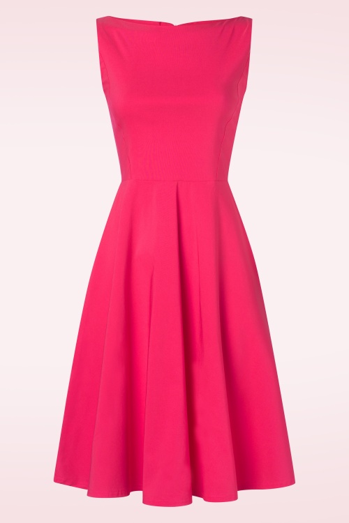 Vintage Chic for Topvintage - Nena swing jurk in gingham roze