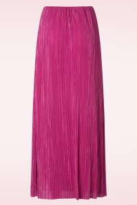 Vintage Chic for Topvintage - Lily Plissierter Maxirock in Fuchsia 2